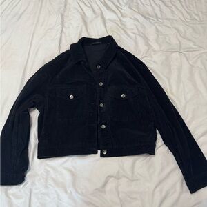 Uniqlo Women's Black Corduroy Jacket
